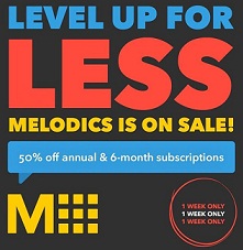 melodics free month coupon code