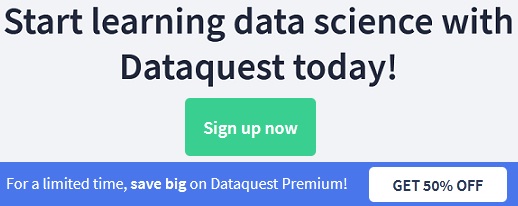 dataquest course coupon code