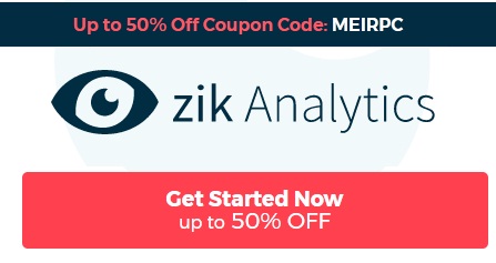 zik analytics coupon code logo
